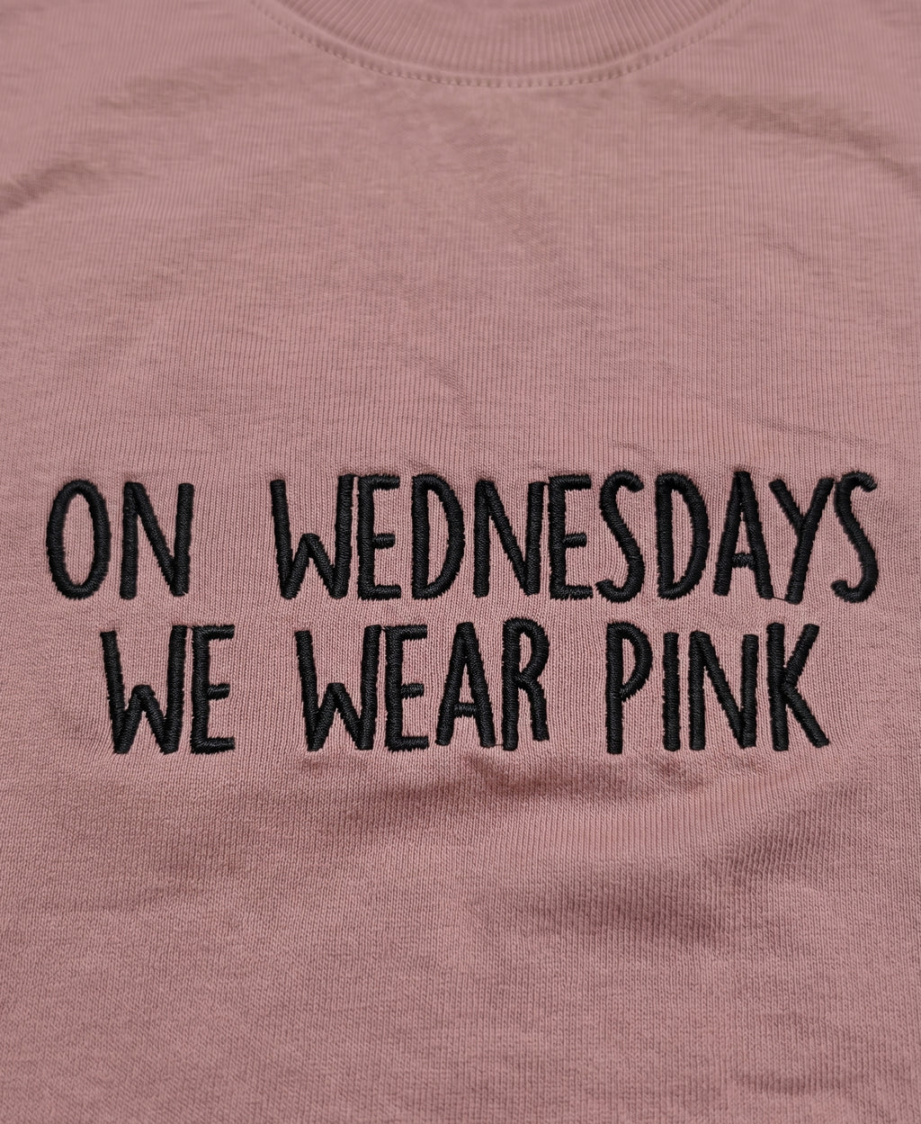 Cotton embroidered T-Shirt - Pink Wednesdays