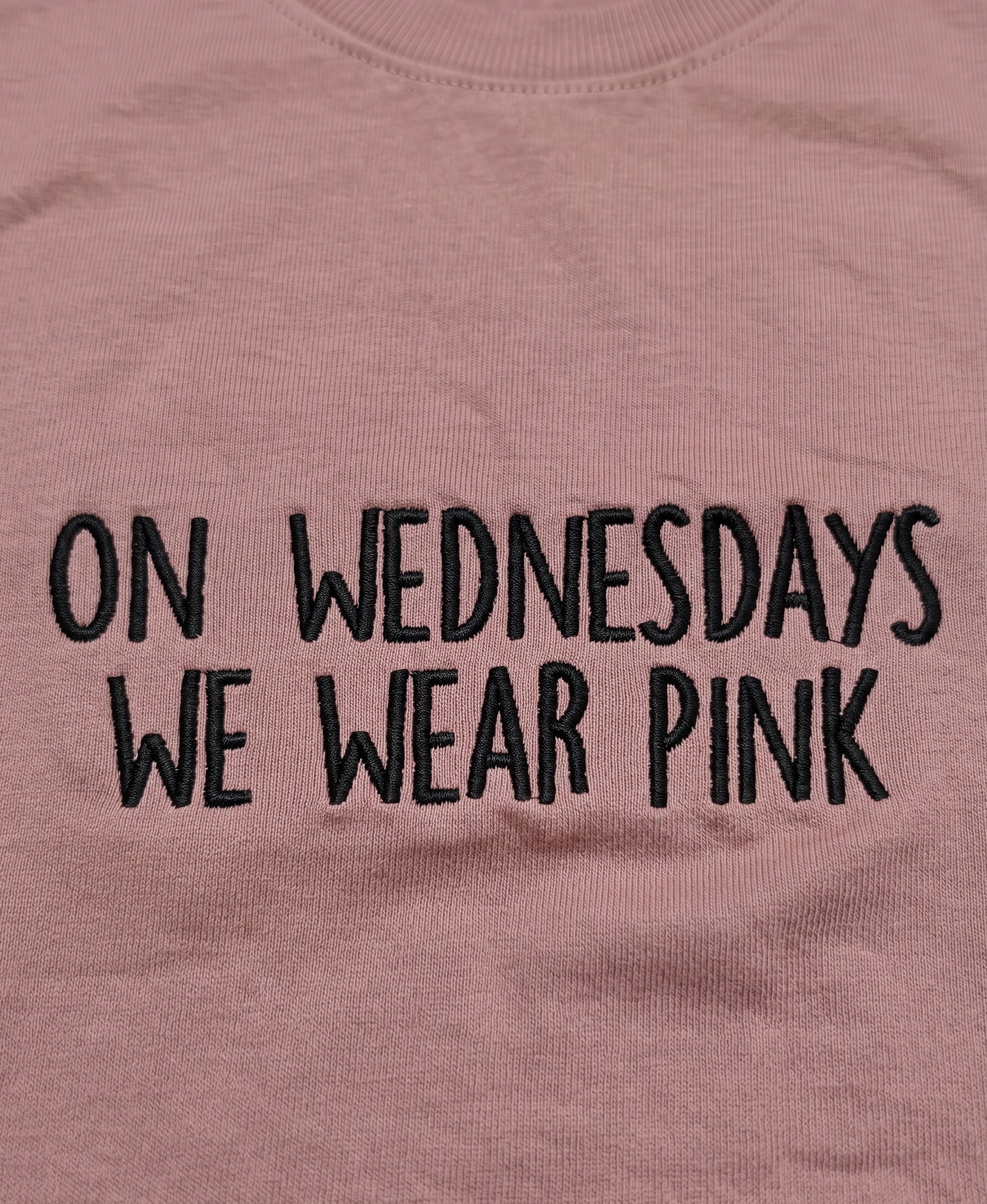 Cotton embroidered T-Shirt - Pink Wednesdays